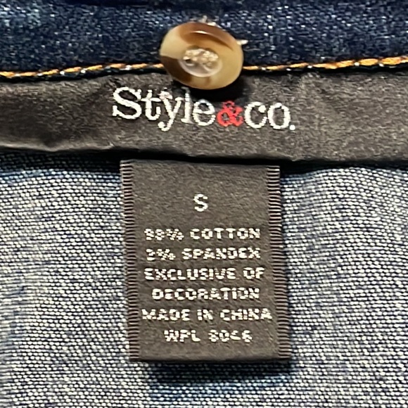 Style & Co. Jean jacket. Size S - Picture 10 of 10